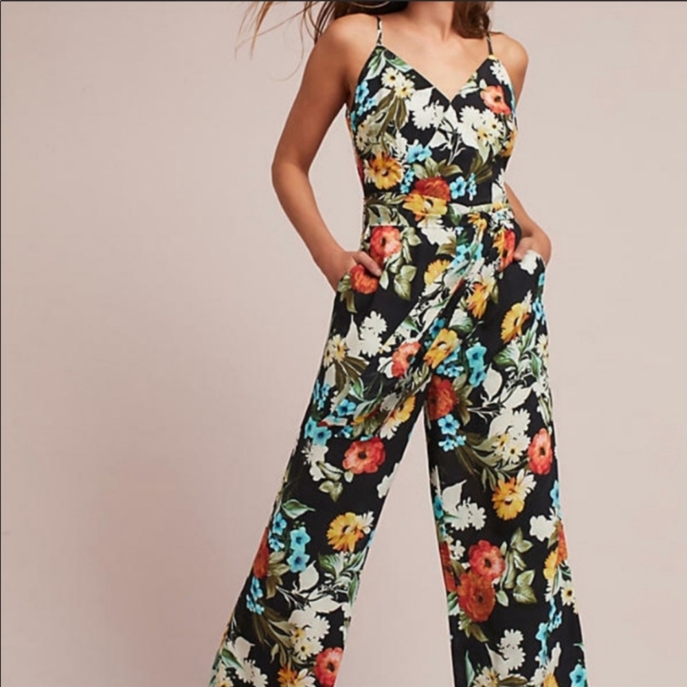 Anthropologie Yumi Kim First Class Morning Glory wide leg pantsuit XS